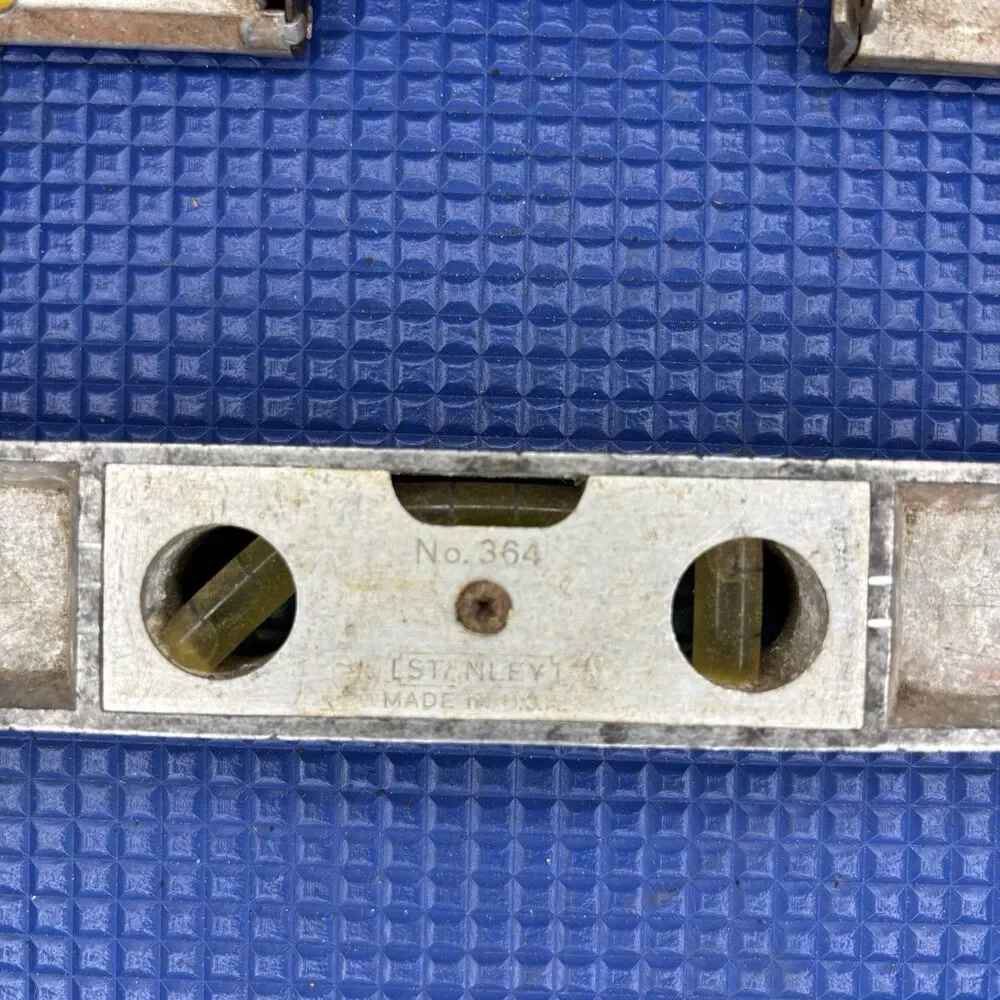 Vintage Stanley No 364 Machinist Pocket Line Levels Tool Lot Made USA Metal - Picture 2 of 5